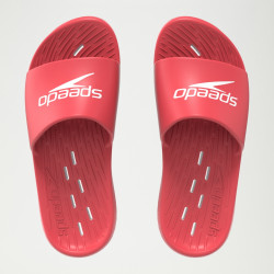 SPEEDO SLIDES ONE PIECE RED/WH