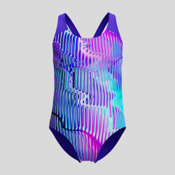 MAILLOT FILLE VIOLET & BLEU